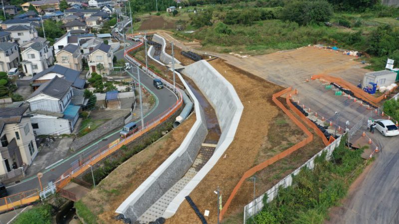 殿入川改修その1工事